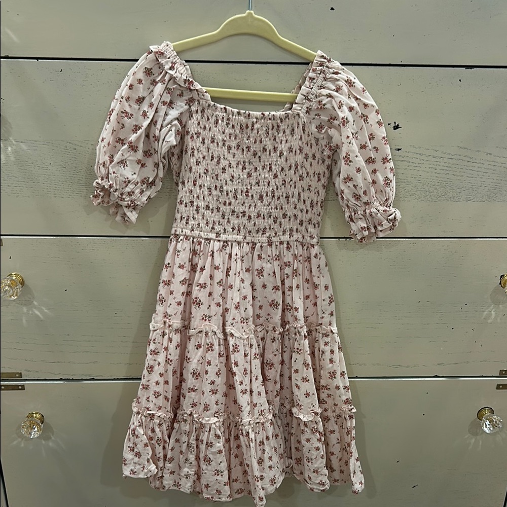 Floral Pink Kids Dress